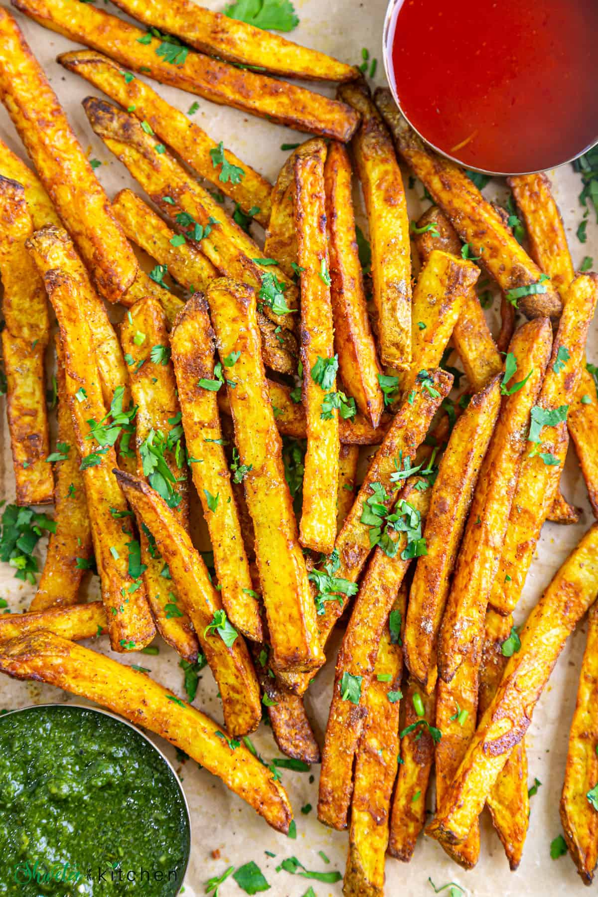 air fryer masala fries